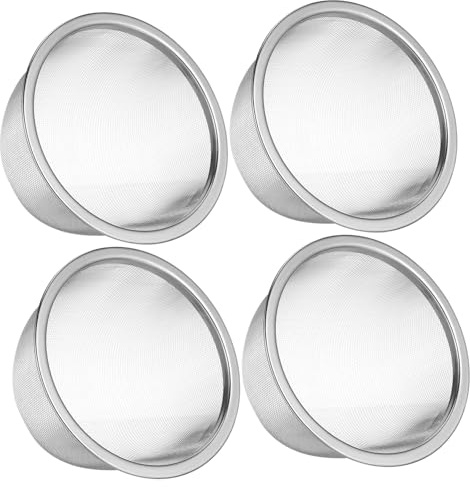 Alipis Lot De 4 Filtres À Thé Inoxydables 8.20X8.20X5.00Cm Passoires Maille Fine Pour Infusion Maison Voyage Accessoires Thé Pratiques