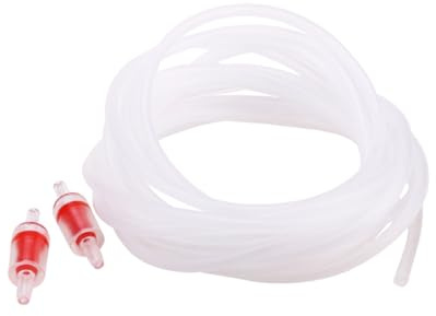 FRCOLOR 5m Transparenter Aquarium Airline Schlauch Mit 2 x 4mm Rückschlagventilen Flexibles Luftpumpenzubehör Für Süß Und Salzwasseraquarien