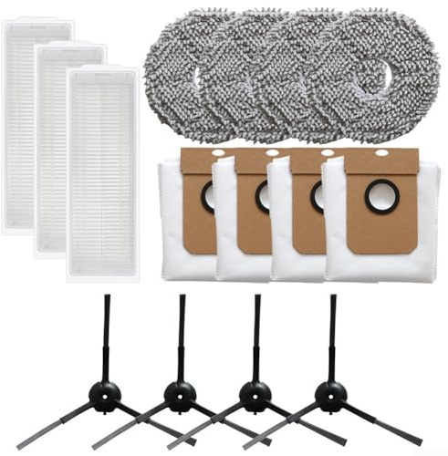 Kit de filtro de repuesto y paño de fregona para Conga 13090, incluye bolsas de polvo y cepillos laterales para una solución de limpieza completa