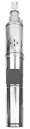 Fuente de agua solar, Controlador Bilt-in de 370W, bomba de pozo profundo de tornillo CC Solar de acero inoxidable for batería de almacenamiento, acumulador de coche, bicicleta eléctrica para exterior