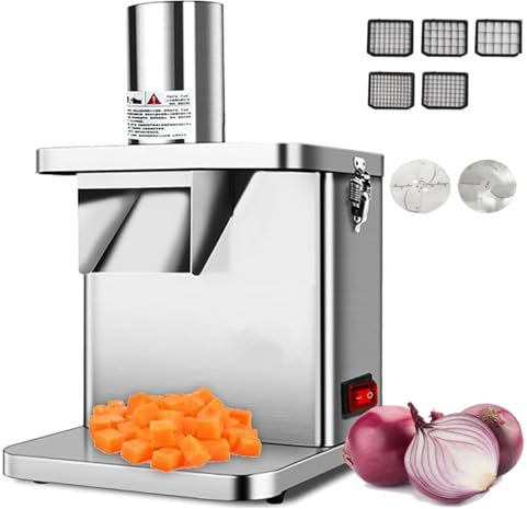 Coupe-légumes électrique 3 en 1, robot culinaire professionnel pour couper, râper et trancher, coupe-fruits automatique facile à nettoyer, lame remplaçable