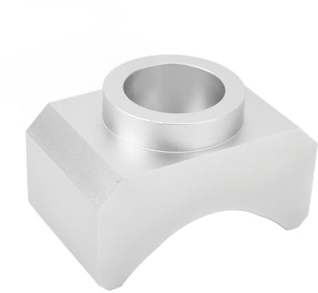 Jackachse -Adapter -Heben von Sattel Tragbarer Billet Aluminium Hydraulik Jack Adapter Flasche Jackbodenboden Jack für Garagenwege (Silber)