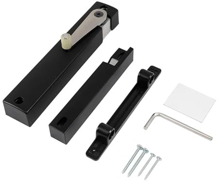 Chiudiporta idraulico con arresto ammortizzato, meccanismo di chiusura automatica for porte d'ingresso esterne e porte in legno for uso domestico(Open left)