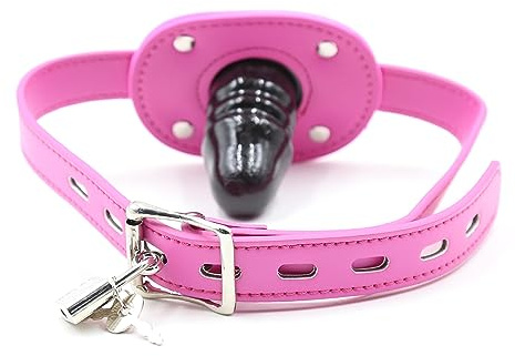 JiXGzAo Dildo Con Serratura Bavaglio 5CM Spina Per Bocca Del Pene Bavaglio Bocca Bavaglio Divaricatore Per Bocca Fetish Bavaglio Per Bocca Bondage Bocca Schiavo Flirtare