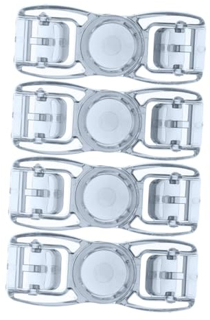 UPKOCH Lot de 4 Boutons de Fermeture Noirs pour Lunettes de Natation, Clips de Rechange Universels pour Sangle, Accessoires Natation Résistants à l'usure, Compacts et Compatibles