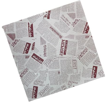Backpapier | 100 Blatt hitzebeständige Blätter zum Backen - Brötchenpapier - für Süßbrot Fritura Toast