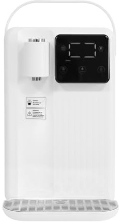 Fontana per acqua calda 2200 W, erogatore acqua calda 3 secondi, riscaldatore acqua istantaneo 3 L, bollitore elettrico con 13 temperature regolabili, per caffè, tè, ufficio, casa, bianco