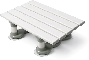 Aidapt Plastic 6 Slatted In Bath Seat with Suction Cups