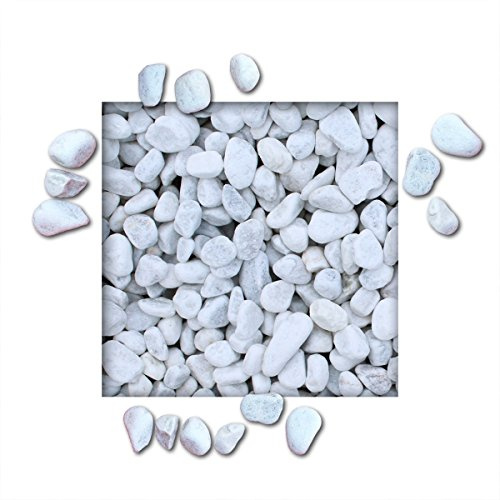 KiesKönig 25 kg Marmorkies Carrara Weiss Verschiedene Körnungen direkt 25/40 mm