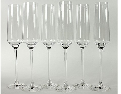 RONA Lot de 6 verres à Champagne, 190 ml, Charisma, cristal