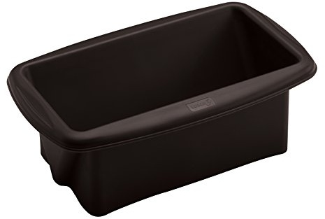 Lurch 85030 flexibel form triangelformad/brödform, innermått 25 x 10 cm, av 100% BPA-fri platina silikon, brun