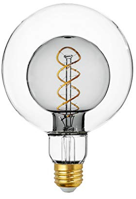 FLSNT G125(G40) Vintage Large Dimmable LED Bulb, 2700K Soft White, 7W(40W Equivalent), 300LM, E26 Medium Base, CRI90, Oversized Edison Bulb for Bedroom, Kitchen