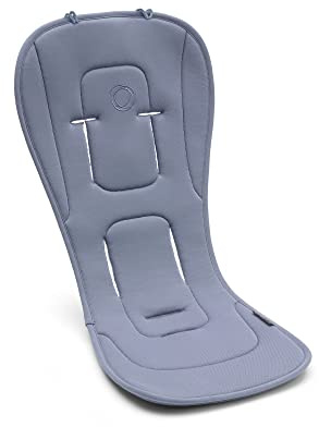 Bugaboo Duo-Komfort Sitzauflage für vier Jahreszeiten, verbesserte Passform, kompatibel mit allen Bugaboo Kinderwagen, wendbar, superweiches 3D-Mesh, Seaside Blue