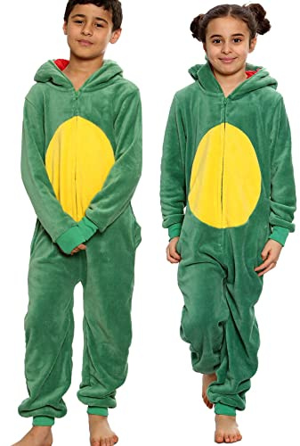A2Z 4 Kids Djur Onesie För Barn Flickor Pojkar Super Mjuk Kostym För Barn Onesie Pyjamas Sovdräkt - E.S Dinosaur 9-10.