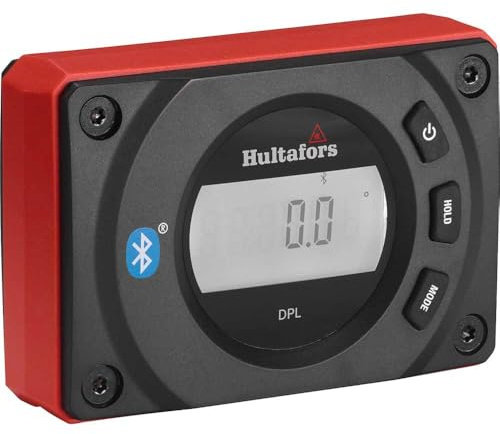 Hultafors DPL Digital pocket level, supplied with a belt pouch for protection and transportation.