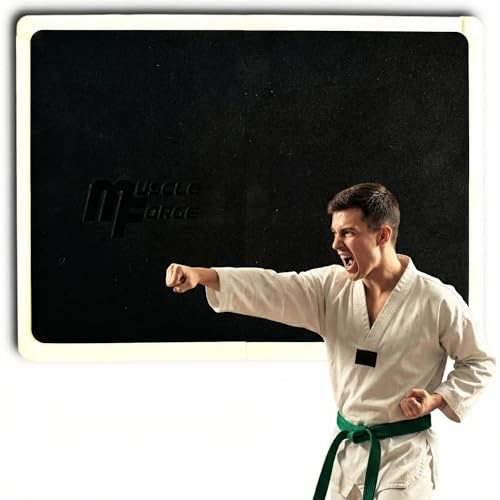 MuscleForge® Taekwondo Tabla para Romper - Artes Marciales Tabla de Rotura 16 mm - Karate y MMA Equipo de Entrenamiento - Tablas Reutilizables con 4 Niveles - para Adultos y Niños
