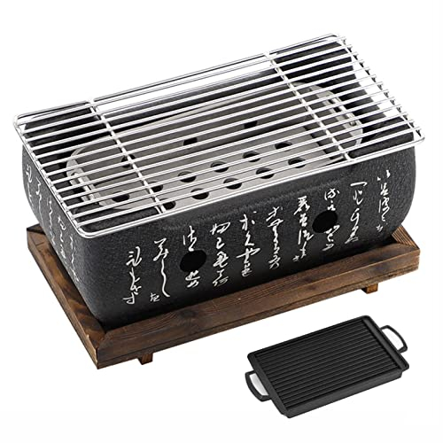 Griglia a Carbone Giapponese, Griglia per Barbecue per Ristorante/Casa, Griglia per Barbecue a Carbone per Casa, Bar, Giardino, Festa, Grande Griglia per Barbecue Portatile