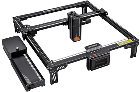 ATOMSTACK A70 Pro 360W Lasergravur Schneider mit 60L/min Luftunterstützung, 35W Gravur 70W Cutter, 0,01mm Präzision, Flammenalarm, intelligente Kühlung, CNC Laser Graviermaschine für Holz Metall Acryl