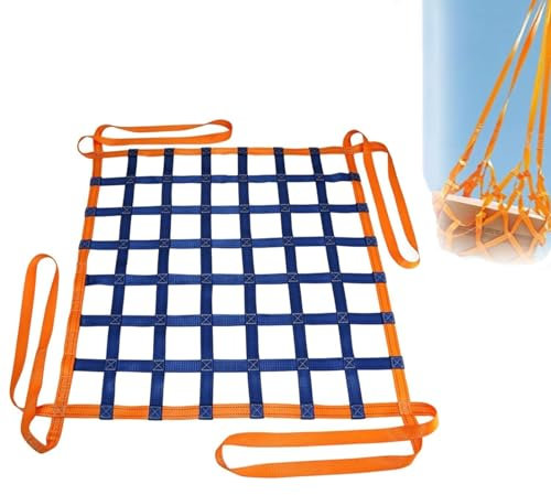 Hangendes Hebenetz - Flaches Nylonnetz, Anhängernetz, Schutznetz Garten, Cargonetz Heavy Duty, Für Treppenhebungsnetz, Frachtnetz, Anpassbar, Last 0,3-3,5 Tonnen ( Size : 4 X 4M/Mesh 15cm/Load 2.5t )