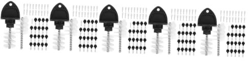 NIYANGLE 5sets Beer Tap Brush Set Beer Faucet Brush Plugs Tap Plug Cleaning for Faucet 20pcs*5