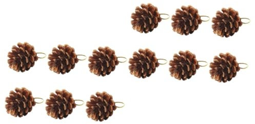 Cabilock 12 STK Tannenzapfen Weihnachtsschmuck Tannenzapfendekorationen Natural Pine Cones weihnachtsbaumdeko Weihnachtsdekorationen Pine Nuts Christbaumschmuck Tannenzapfen Weihnachtsbaum