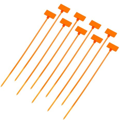 QUARKZMAN 250 Stück Marker Kabelbinder, 200x3mm (L*W) Wiederverschließbare Kabelbinder Beständige Kabel Organizer zu Zugfestigkeit 18 LB Kabelbinder Set für Kabelmanagement, Orange