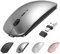 Souris Bluetooth sans fil pour MacBook Air Pro iMac, ordinateur de bureau, souris silencieuse rechargeable USB C pour Surface Pro/ordinateur portable/Chromebook/iPad