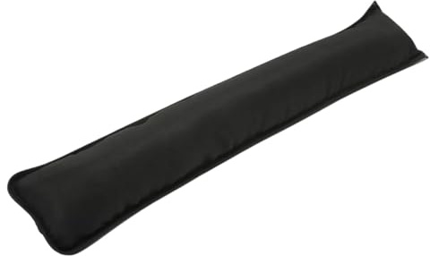 Heavy Duty Wind Stopper Draught Excluder - Waterproof Fabric with Handle - Energy Saver for Window & Door Bottom - Weatherproof Door Seal (Black, One Size)