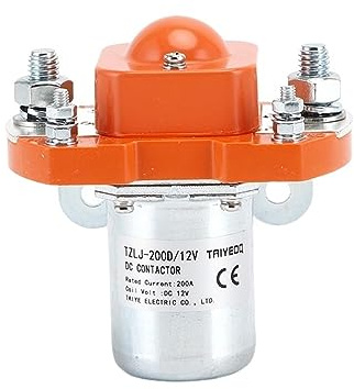 Contactor de CC 1, Normalmente Abierto, 200A, for batería, Coche, vehículo eléctrico, cabrestante eléctrico, Consumo de energía, 8~11W, TZLJ-200D(DC12V 1NO)