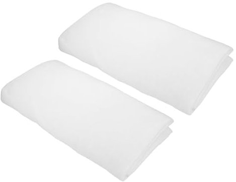 PATIKIL 2pz Filtro Aria Condizionata Sostitutivo Lavabile Riutilizzabile Tagliato Misura Schiuma Multiuso per Ventilatore Aria RV Finestra Purificatori Computer, Bianco (1M x 1M x 10mm)