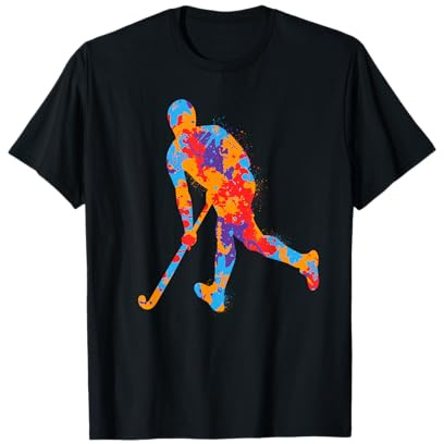 Feldhockey Bunter Hockeyspieler Kinder Hockey Jungen T-Shirt