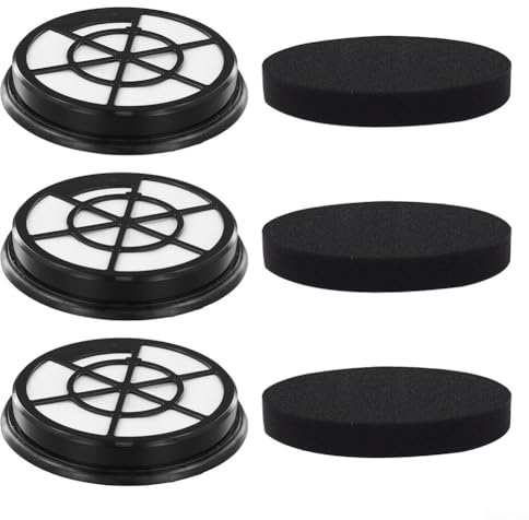 Paquete de filtros de repuesto para Eureka para aspiradoras sin bolsa Whirlwind Incluye filtros de esponja compatibles con varios modelos