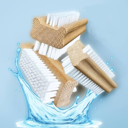 Nagelbürsten Holz (3 Stück) Handwaschbürste Nagelreinigungsbürsten Pflegebürste Handbürste Bürste Gemüsebürste, Wurzelbürste Fingerbürste