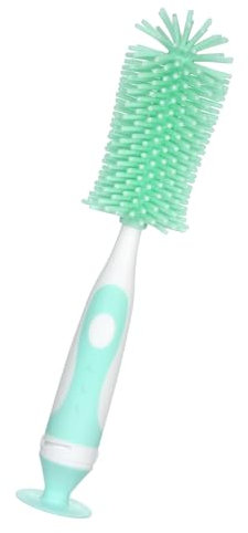 Cleaner de Cepillo de Botella, Cepillo Tapa Tapa Botella Cimpienda Silicona con Limpiador para Limpiador (GREEN)