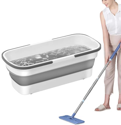 Cuenca De Lavado Plegable - Dishpan Portátil con Manijas De Transporte, Bañera De Ropa Plegable, Recipiente De Lavado | Solución De Limpieza Del Hogar para Fregadero De Cocina