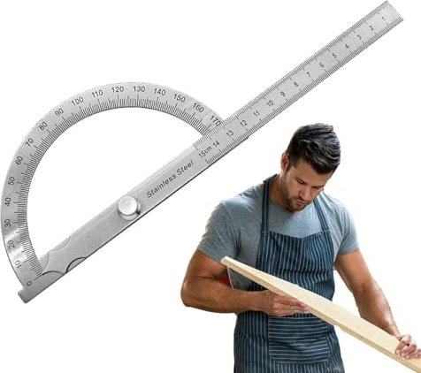 Goniometro angolo,Finder righello angolo con 180 gradi | Goniometro di matematica, strumento di ricerca righello per la lavorazione del legno per la costruzione