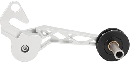 Cygmophing Tenditore della catena 5 6 7 velocità Deragliatore posteriore ad alta stabilità Guida della catena Stabilizzatore Regolatore Convertitore per Pline Tline (Argento)