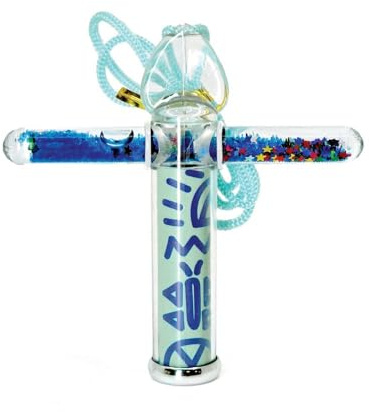 Svoora Kaleidoskop Spielzeug Mini Liquid blau 14x2x11 cm für Kinder