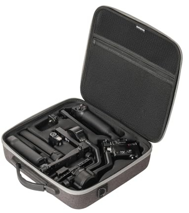 Custodia da trasporto per DJI RS 5 Combo, custodia portatile rigida, custodia protettiva a tracolla, custodia da viaggio per stabilizzatore cardanico DJI Ronin RS5 e accessori, grigio