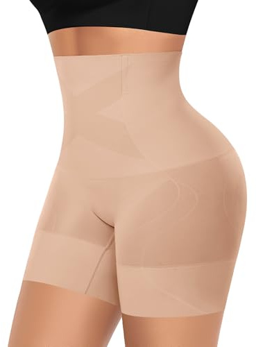 YARRCO Braga Faja Reductora Mujer Invisible Adelgazante Braguitas Moldeadoras Abdomen Faja Pantalon Reductora Vientre Plano Sin Costuras Cintura Alta Faja Postparto Shorts
