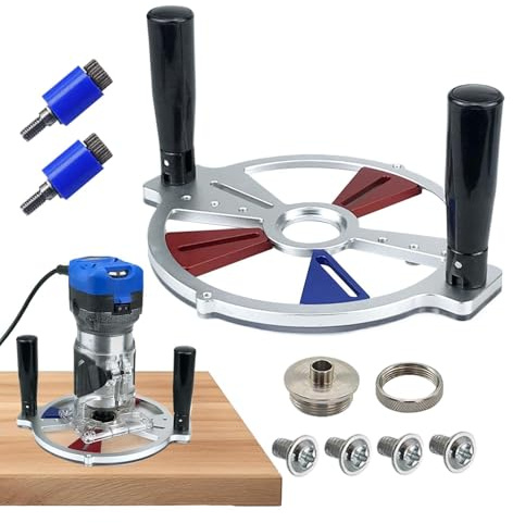 Guide per Fresatrice per Lavorazione Legno,Guida Regolabile per Fresatura e Incisione su Binario,per Falegnameria, Mobili, Bricolage, Garage e Ristrutturazione | per Ristrutturazione Casa Garage Faleg