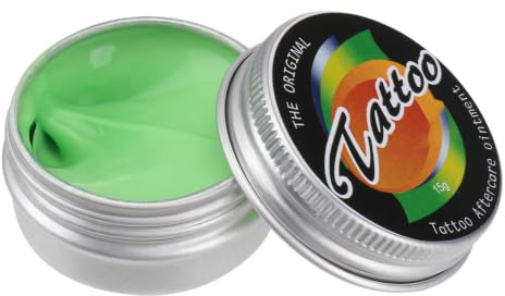 Tattoo Pflegecreme 15g zur Farbauffrischung und Nachsorge | Sanfte Aluminiumformel Unterstützt Gesund Wirkende Haut, Bewahrt Farbtiefe und Kontrast, Verhindert Verblassen der Tinte
