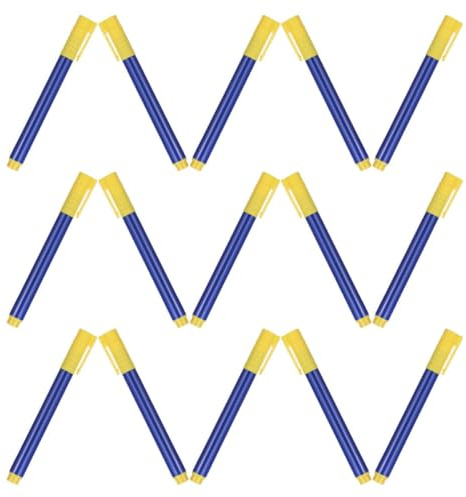 VILLCASE 15pcs Banknote Detector Pen Money Checking Pen Portable Water-Based Non-damaging Ink Pp Blue for Bills and Currency in Banks and Retail Stores