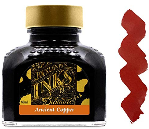 Diamine reservoarpenna bläckflaska, 80 ml, turkos antik koppar