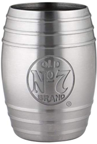 Jack Daniel's 2 oz. Schaft aus Edelstahl Schnapsglas, Bug Logo, offizielles Lizenzprodukt, Jack Daniel's Kollektion Bar, exklusives Produkt