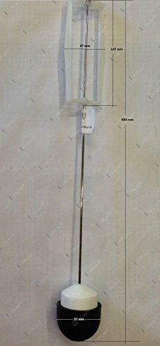 Catis Kit Asta Valvola Cassetta Incasso 14 Litri (polistirolo/gomma) Tonda