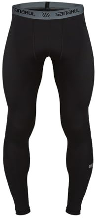 Sanabul Essential Compression Tights Men No Gi Jiu Jitsu Spats - Black, XX-Large