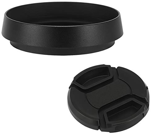 Haoge LH-LQ Metal Lens Hood Shade with Cap for Leica Q Q2 Q3 Q3 43 Q-P QP Typ 116 Typ116 Camera Black