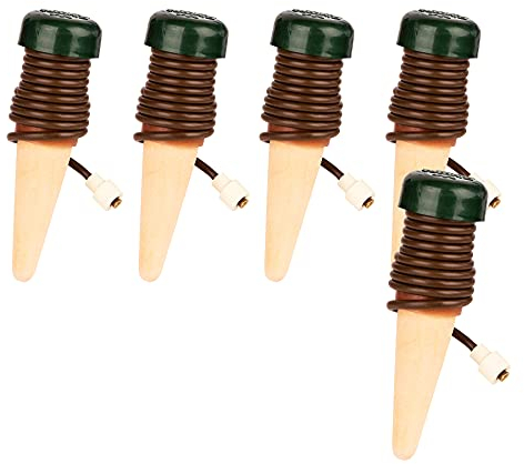 Blumat Bewässerungskit für Zimmerpflanzen mit Automatischer Bewässerung und 5 Wasserer Spendern aus Kunststoff im Inline Stil