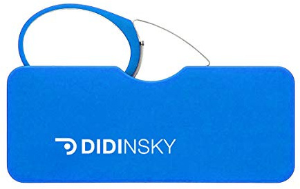 DIDINSKY DiOrsay Bio bügellose Lesebrille rund mit Blaulichtfilter Etui | Bügellose Bio-Lesebrille, leicht, entspiegelt und kratzfest, mit flachem Etui.
